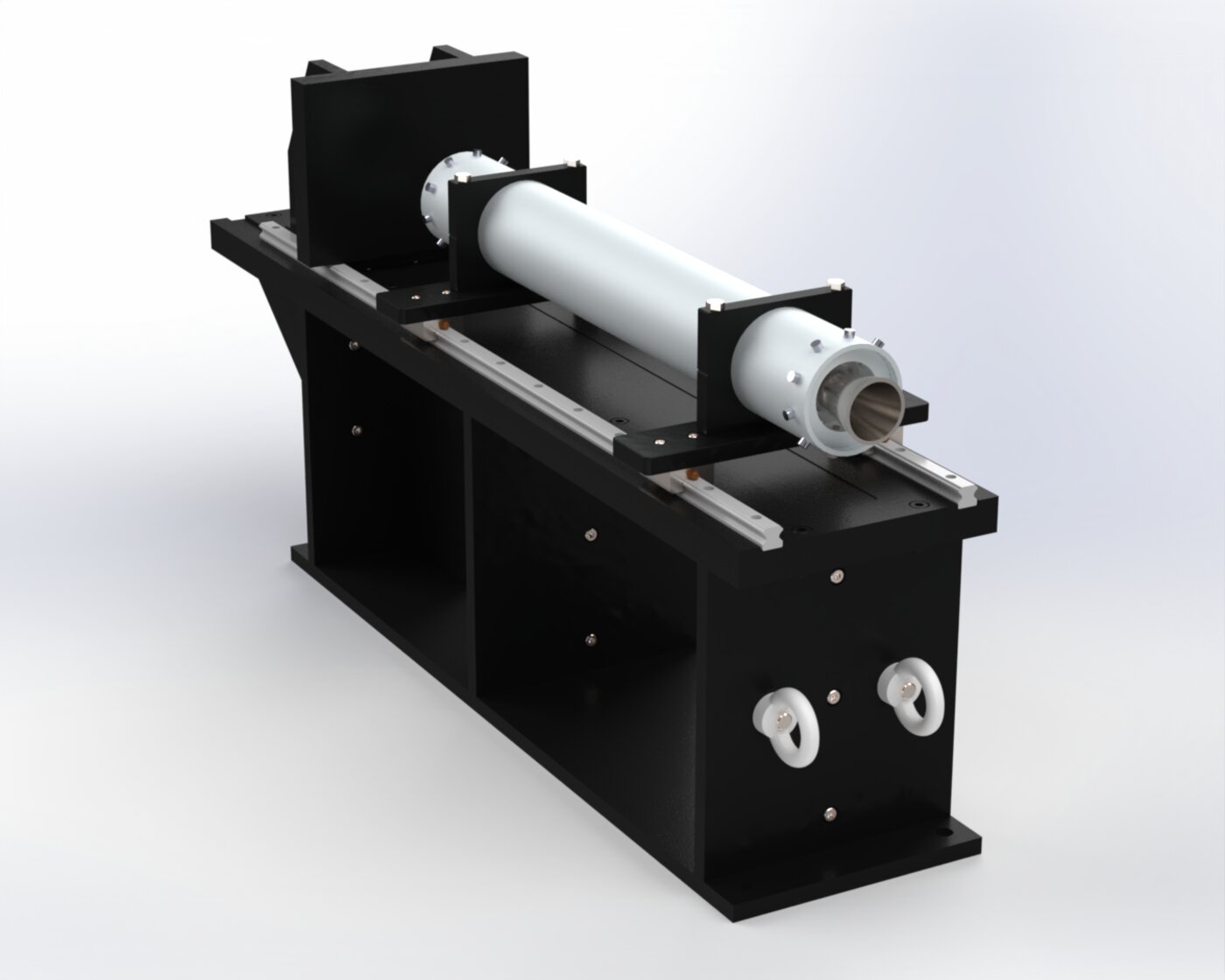 Render CAD del banco de pruebas